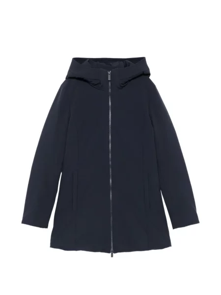 Geacă parka Woolrich cu glugă albastru