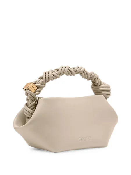 Geantă shopper Ganni gri