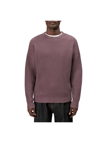 Sweter z dzianiny z fakturowanym wzorem model NEELIO' Drykorn fioletowy