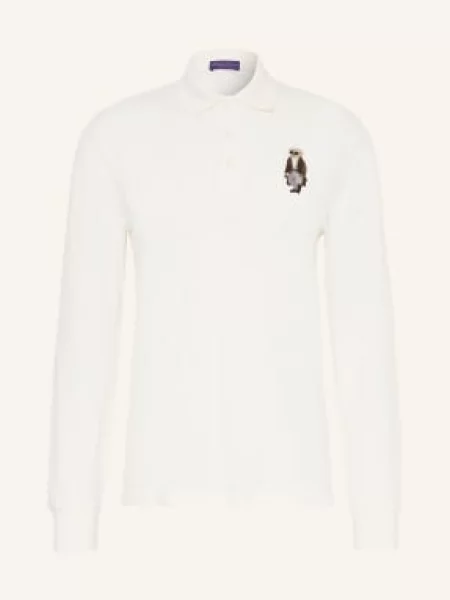 Ralph Lauren Purple Label Piqué Polokošile bílá