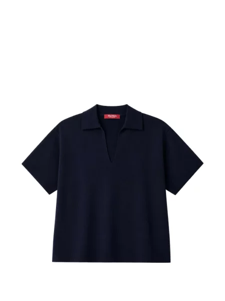 Gulerat scurt tricou Max Mara albastru
