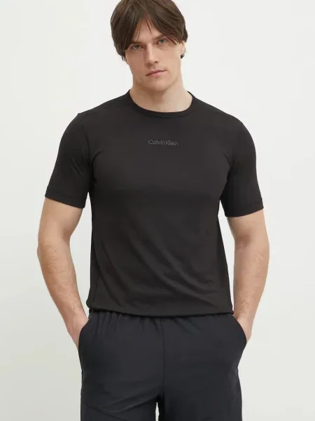 Kratka majica za vadbo Calvin Klein Performance črna