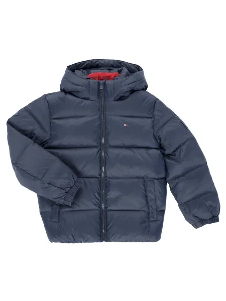 Geacă cu puf copii Tommy Hilfiger albastru