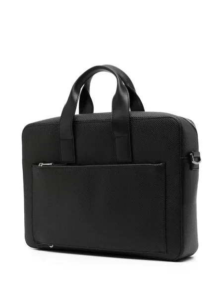 Torba na laptopa Lacoste czarna