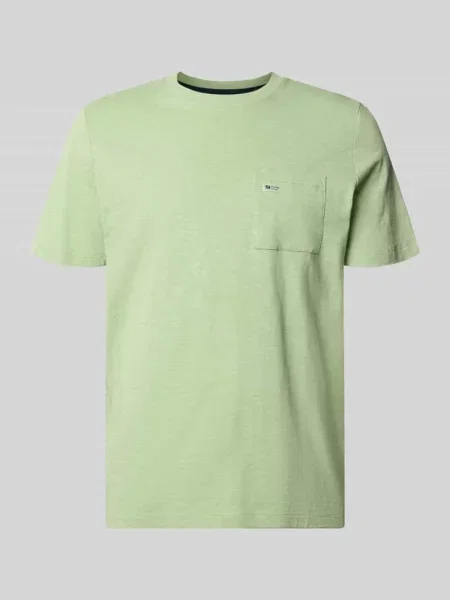 T-shirt o kroju regular fit z czystej bawełny S.oliver Red Label zielona