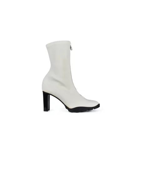 Botki Alexander Mcqueen płócienne białe