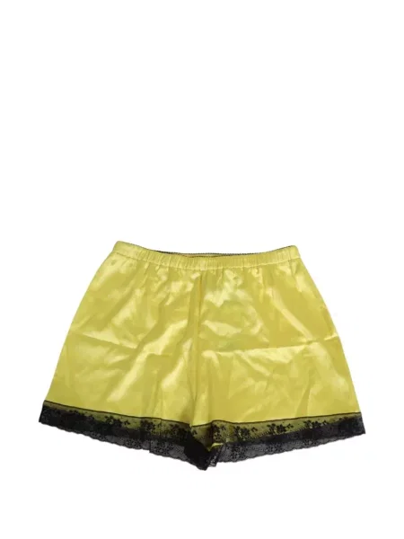 Pantaloni scurți Dolce & Gabbana din satin galben