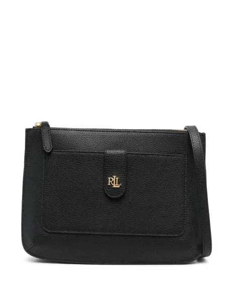 Geanta crossbody Lauren Ralph Lauren din piele negru