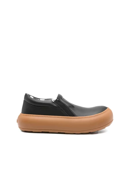 Sneakersy Moschino skórzane wsuwane czarne