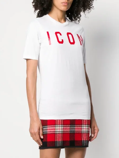 Tricou Dsquared2 cu imagine alb