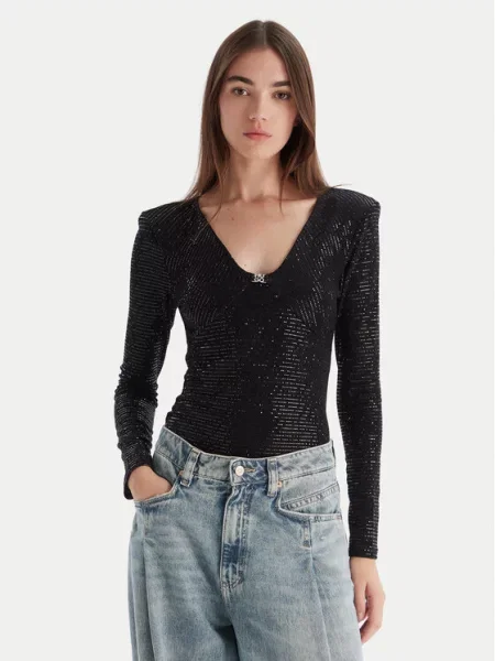 HUGO Боді Dammery чорний