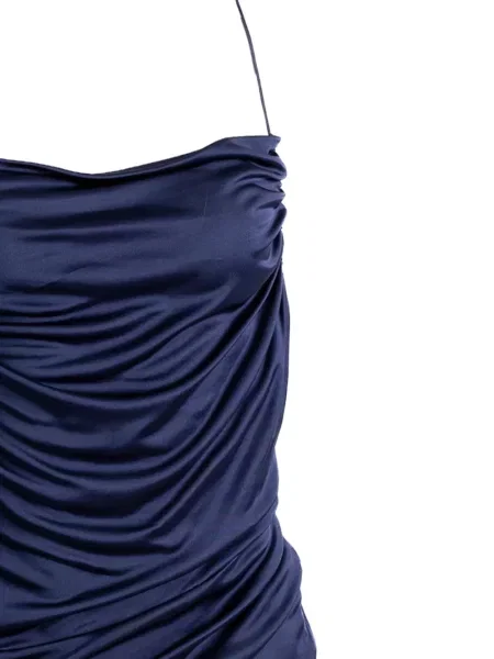 Rochie fără mâneci Atlein fără mâneci drapată de costum albastru