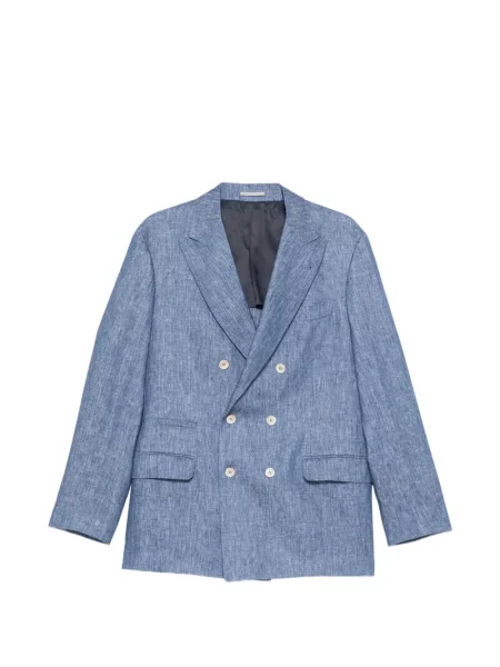 Geacă Brunello Cucinelli albastru