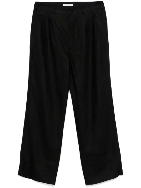 Pantaloni Sunflower de in plisate negru