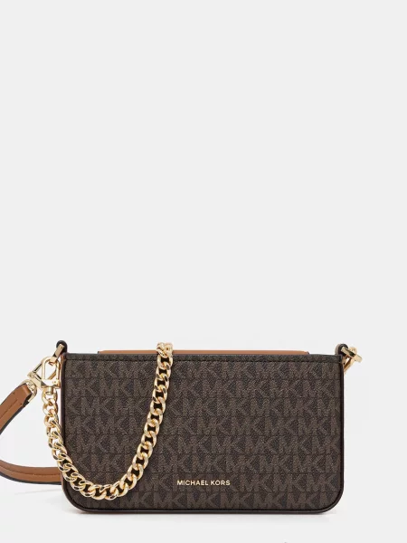 Mała mały torebka crossbody Michael Michael Kors brązowa