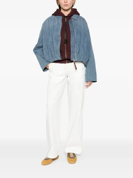 Geacă de blugi Loewe drapată albastru