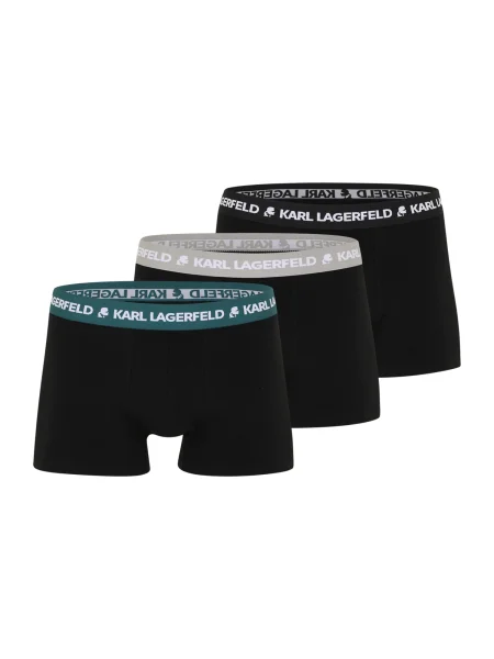Karl Lagerfeld boxerky pánske s elastanom čierna