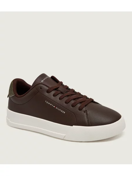 Tommy Hilfiger Teniși din piele maro