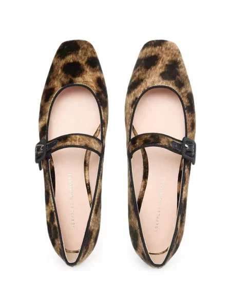 Balerini Loeffler Randall cu imagine cu model leopard maro