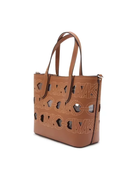 Shopperka Michael Kors skórzana brązowa