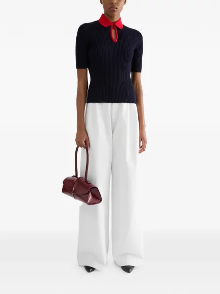 Pantaloni Jil Sander alb