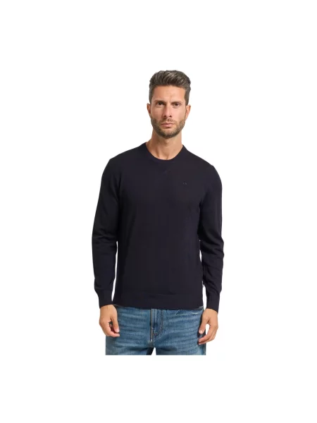 Sweter Armani Exchange wełniany niebieski