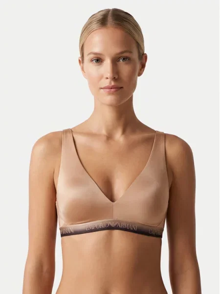 Emporio Armani Underwear Biustonosz braletka beżowy