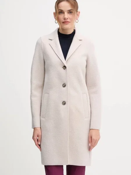 Вълнено палто OUI бежово