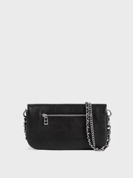 Кожаный клатч Zadig&voltaire черный