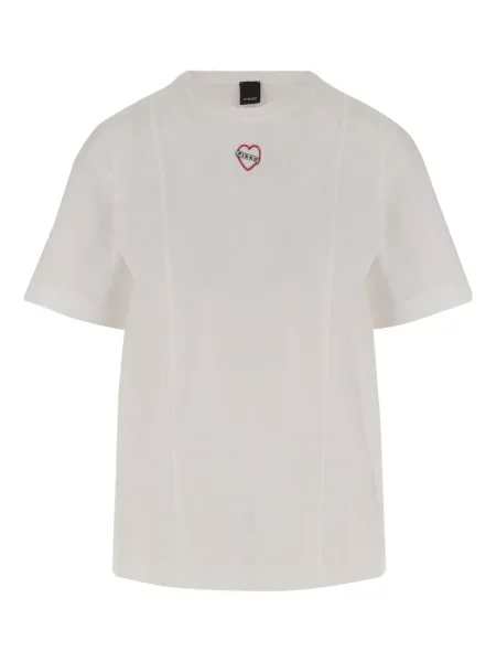 Tricou Pinko scurt alb