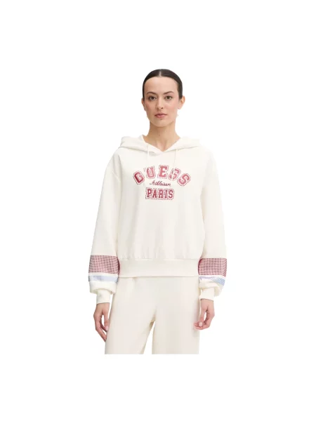 Bluza z kapturem Guess biała