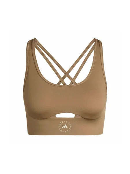 Športová podprsenka adidas by Stella McCartney hnedá