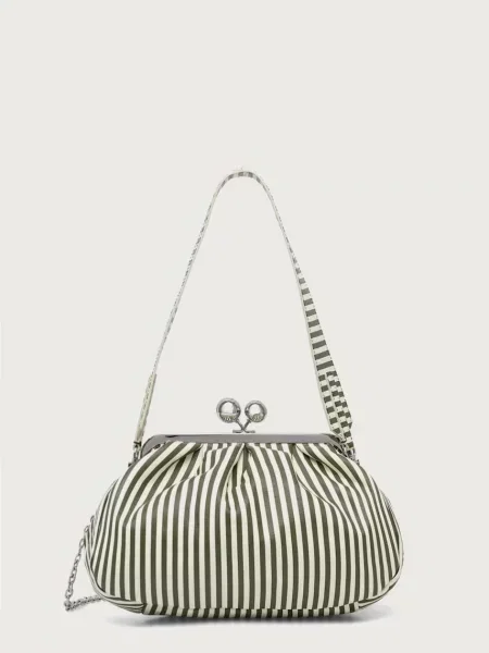 Weekend Max Mara torebka crossbody skórzana WKAMEDIUM zielona