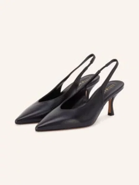 Lilienfels Czółenka Z Paskiem schwarz czarna