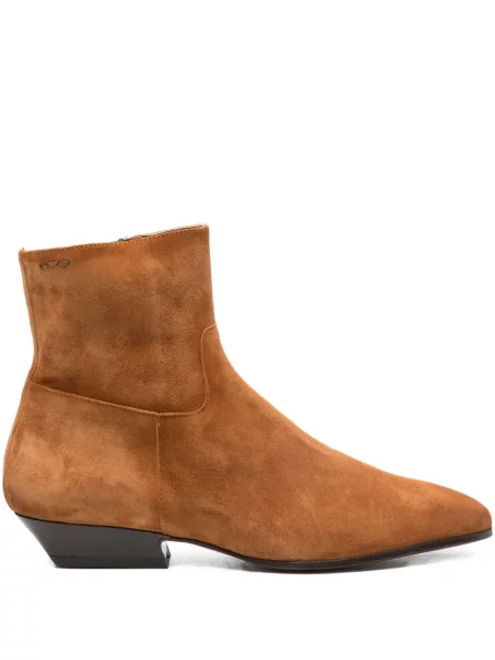 Botine Alexander Hotto din piele de căprioară maro
