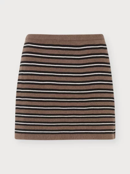 GAP Fustă brocart / negru alb
