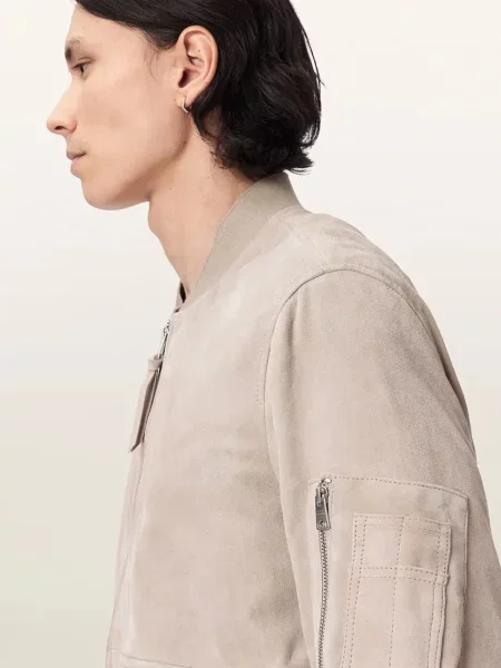 Замшевый бомбер Allsaints