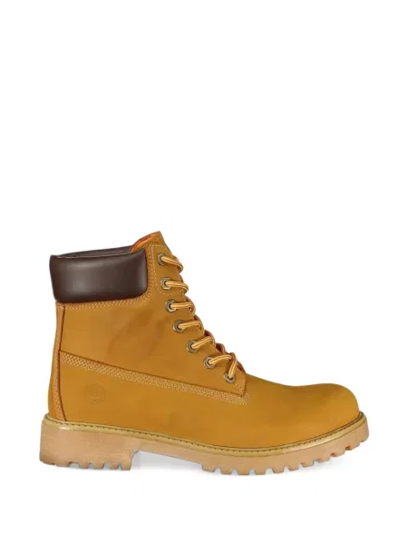 Cizme scurte Lumberjack cu șireturi din dantelă galben