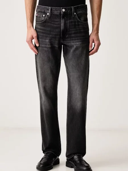 Tommy Hilfiger blugi straight pentru bărbați gri