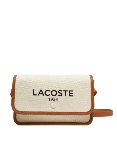 Ročna torba Lacoste bela