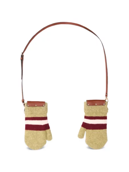 Rukavice Longchamp zelené