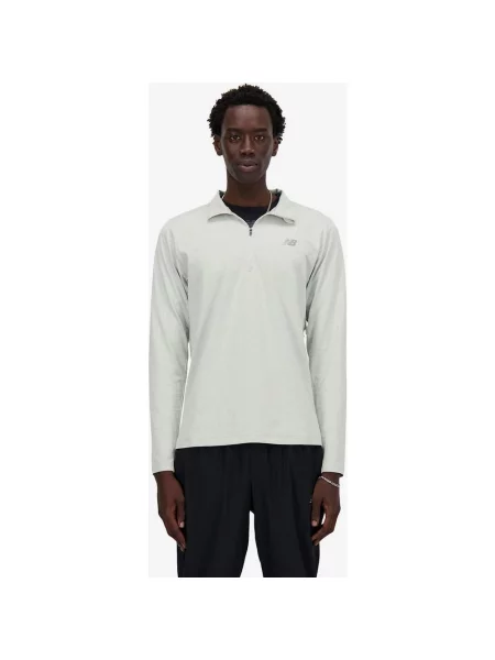 Bluza New Balance Space Dye Half Zip S biały