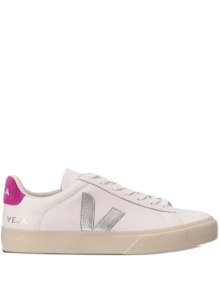 Sneakerși Veja Campo din piele alb