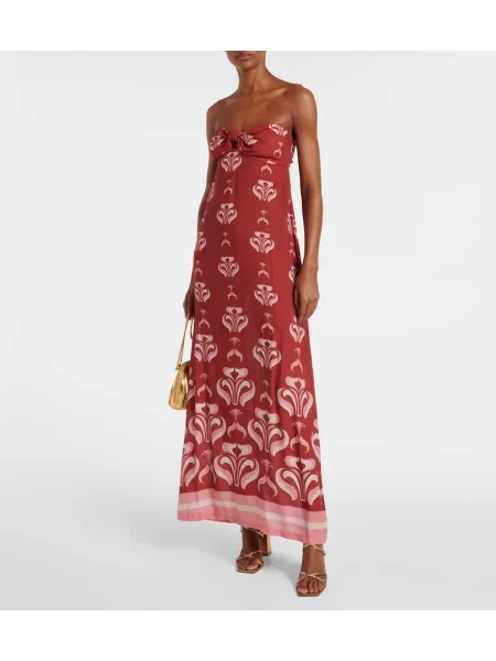 Rochie maxi Adriana Degreas de costum roz
