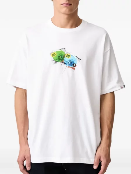 Tricou A.p.c. cu imagine alb
