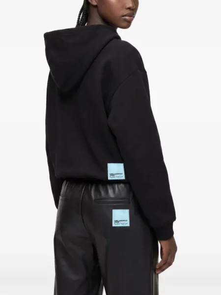Hanorac cu glugă Karl Lagerfeld Jeans negru