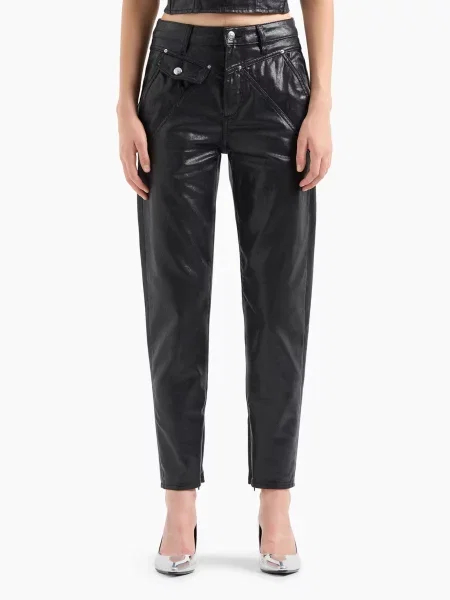 Джинсы бойфренды Armani Exchange черные