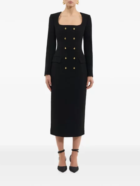 Lung rochie midi Rebecca Vallance negru