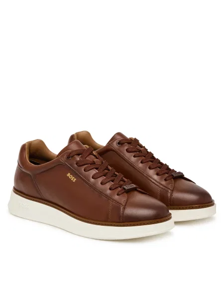 Sneakersy BOSS Bulton  hnedá