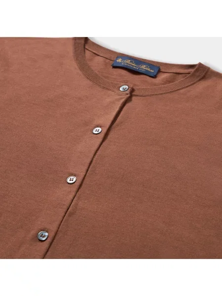 Kardigan Brooks Brothers brązowy